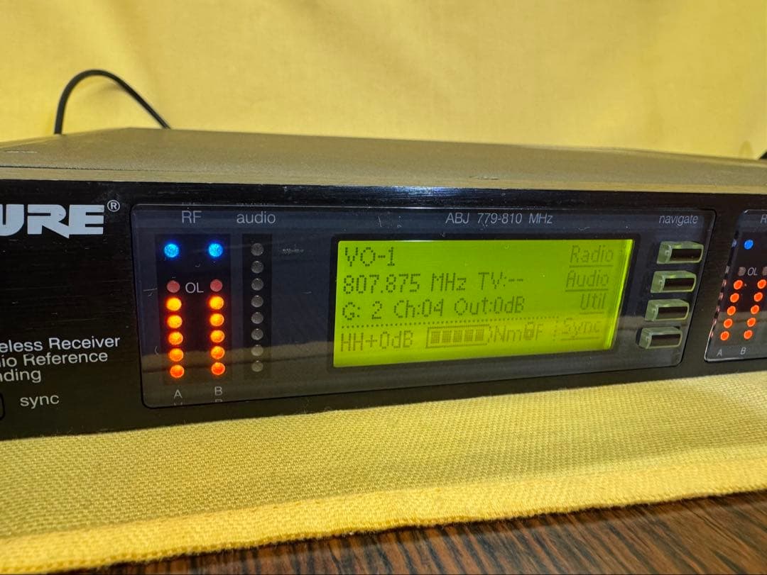 SHURE UR4D-ABJ ワイヤレス受信機