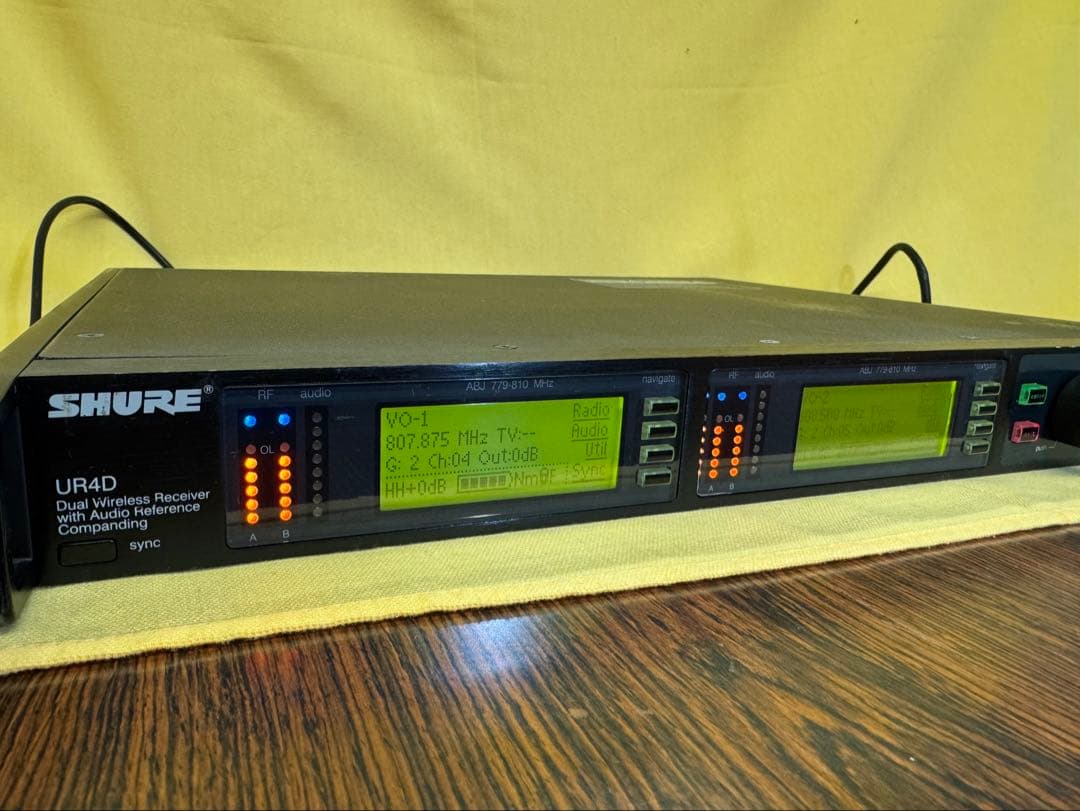 SHURE UR4D-ABJ ワイヤレス受信機