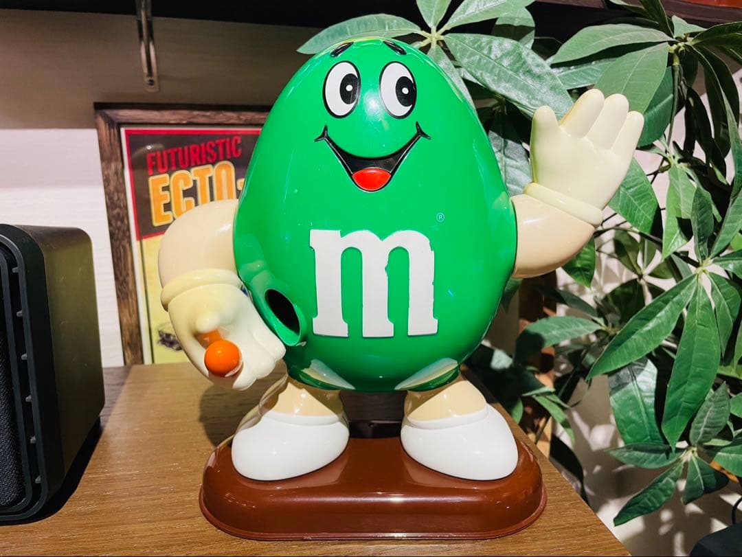 ★超々激レア★ M&M's エムアンドエムズ ピーナッツ ディスペンサー 緑