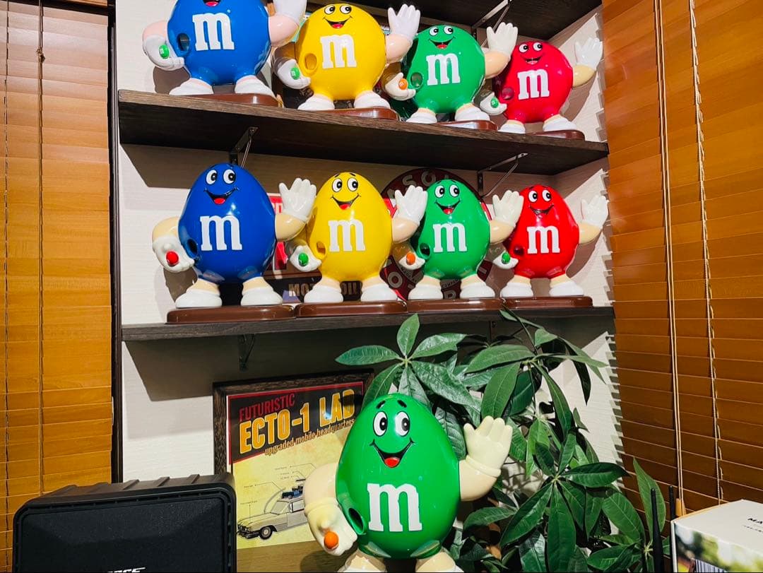 ★超々激レア★ M&M's エムアンドエムズ ピーナッツ ディスペンサー 緑