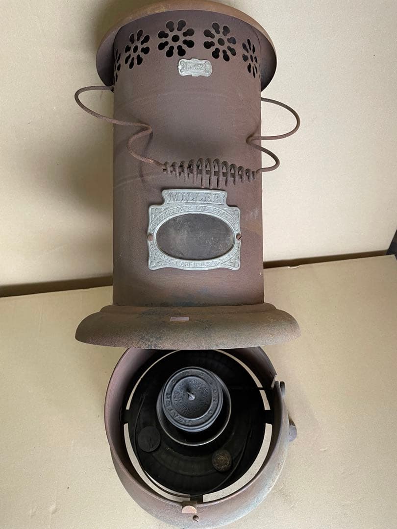 1899年特許 MILLER アンティーク石油ストーブ