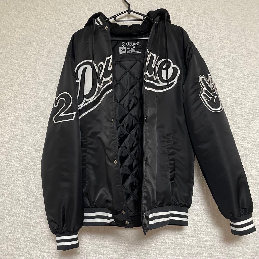 deuce brand バーシティ ジャケット スタジャン