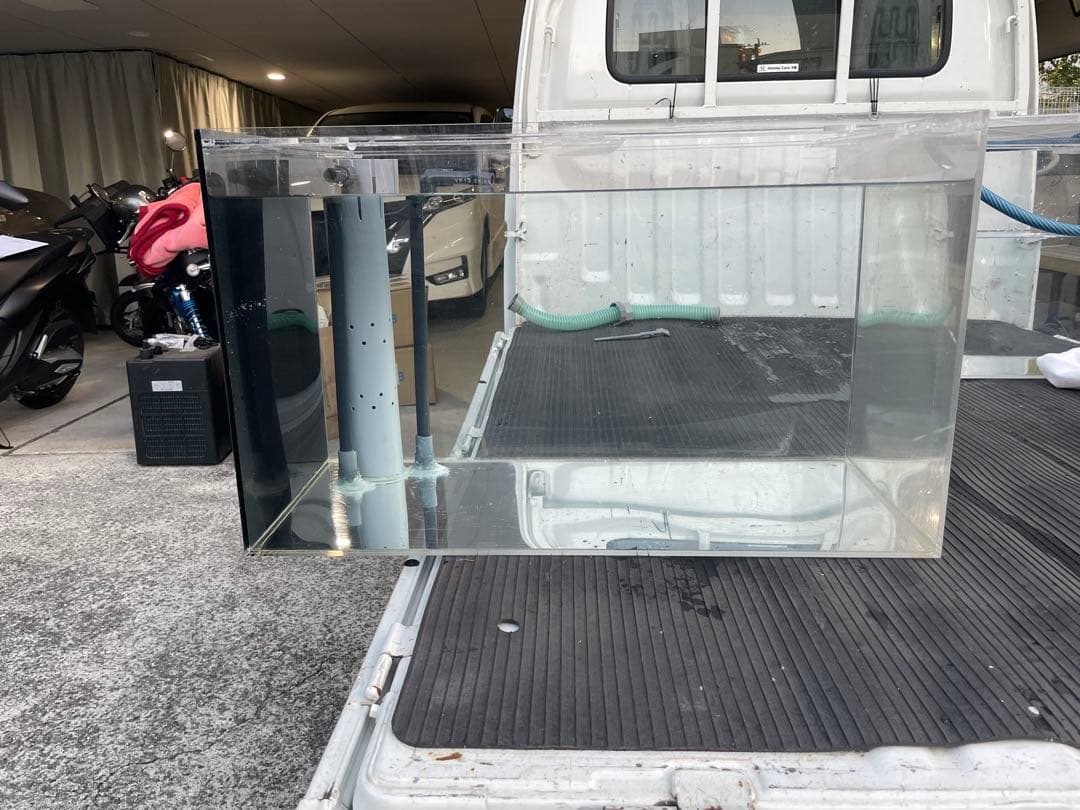 アクリル水槽　オーバーフロー　750mm×450mm×450mm