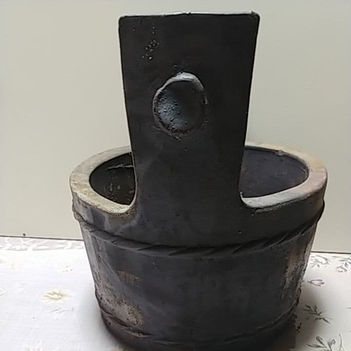 備前焼　手桶花入　花器　美品　古美術　骨董品