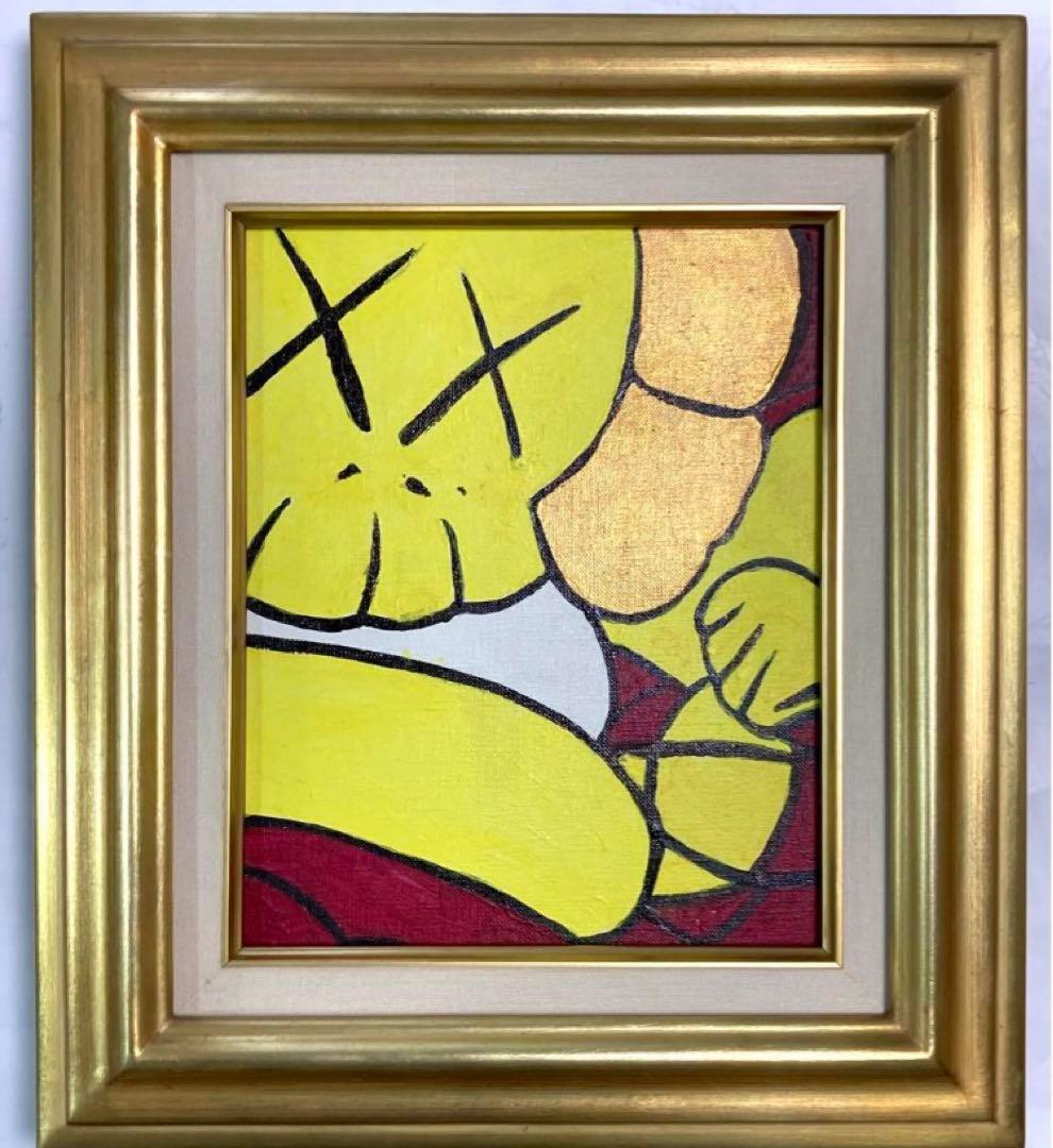 最終 値下げ/全米価格/暴騰/近代ポップアート/ KAWS カウズ /油彩/原画