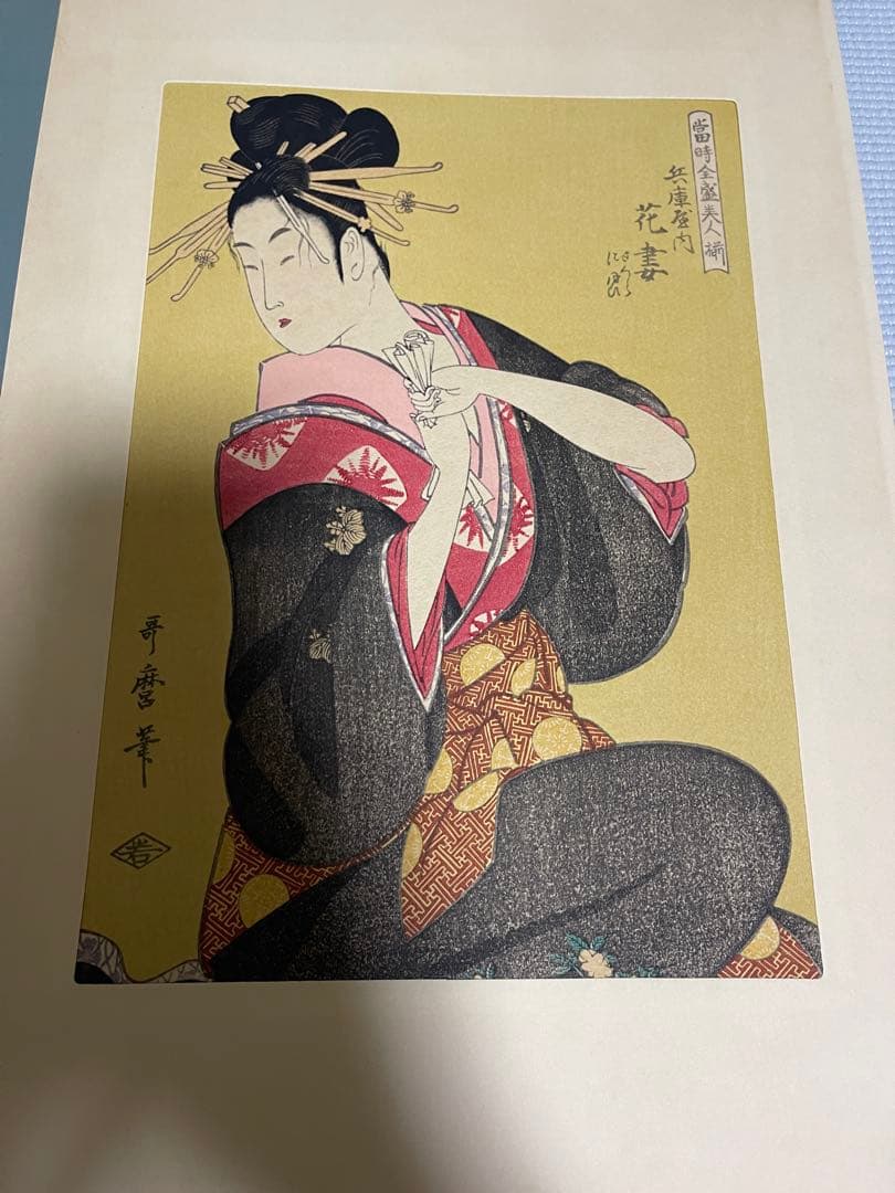 歌麿 浮世絵 Ukiyo-e Print by Utamaro