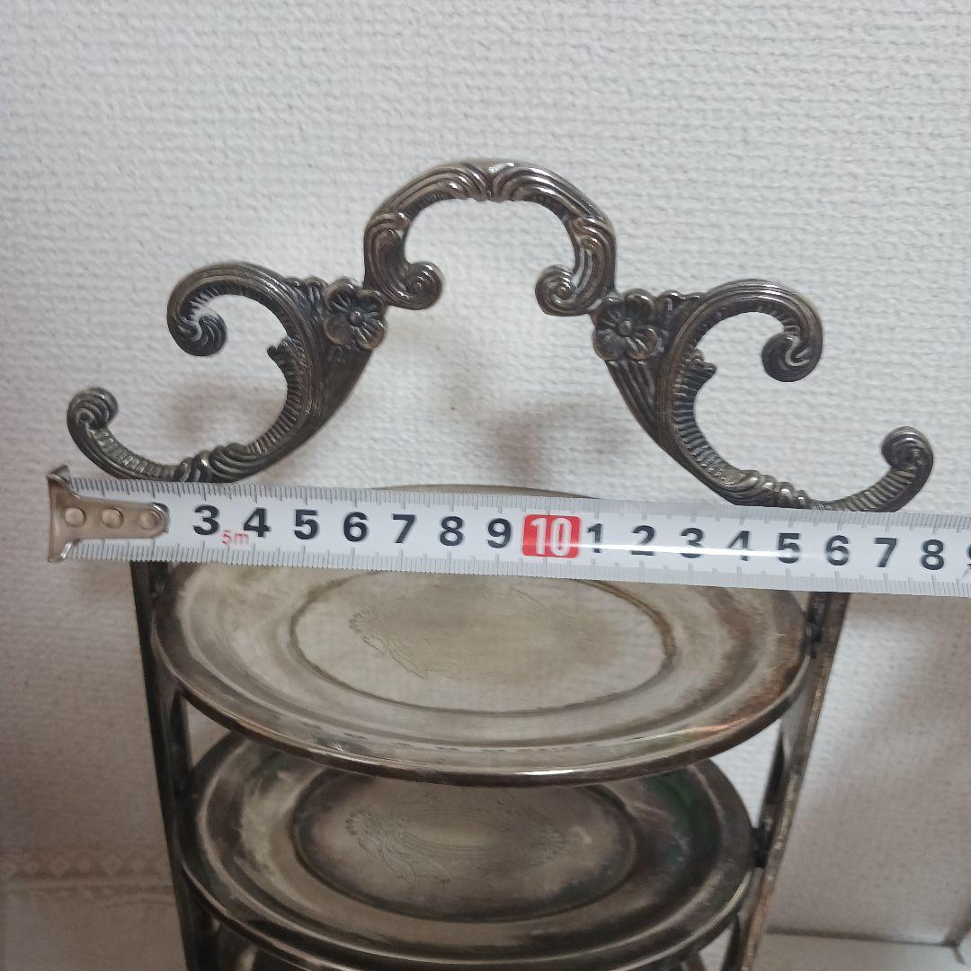 ☆フランス アンティーク 3段プレート スタンド