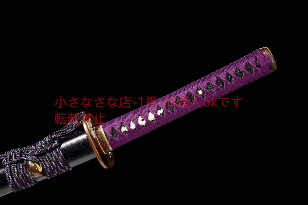 精品銅装鎏金銀精彫T10焼刃『武田信玄』古兵器  刀装具 日本刀 模造刀 居合刀