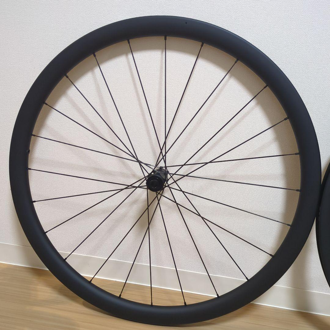 おまけ付き 未使用品 カーボンホイール ディスク 35mm チューブレス対応