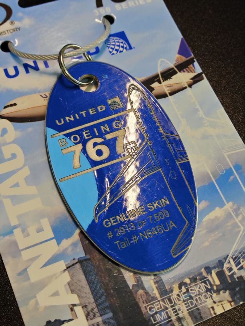 UA ユナイテッド航空 Planetags B767-300ER コンビ色