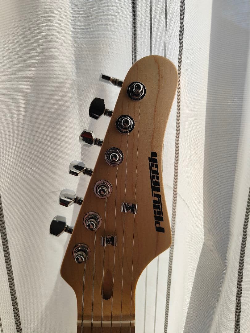 PLAYTECH テレキャスター ミントグリーン メイプルネック　ソフトケース付