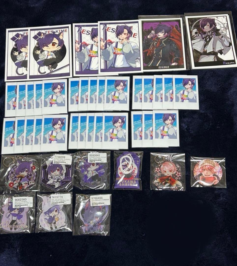 るかわ チェキ風カード ポスカ アクキー 缶バッジ フェスキメ カウントダウン
