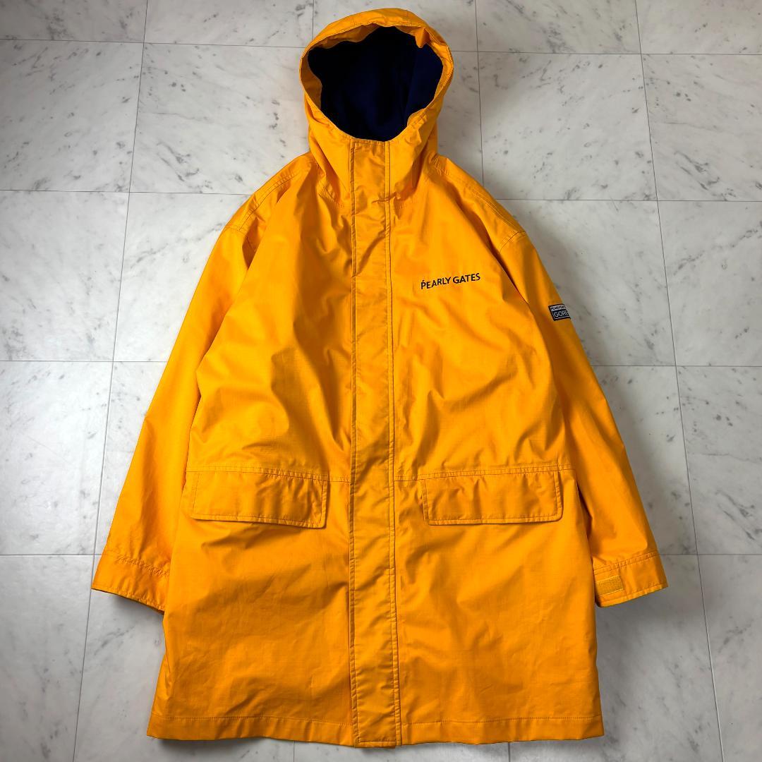 パーリーゲイツ L ゴアテックス ロングコート ライナー付き イエロー