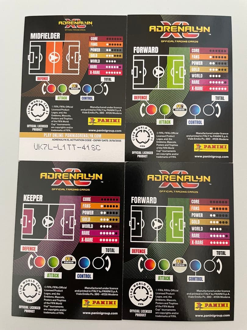 FIFAクラブワールドカップ2025 限定カード　Ｒマドリード４枚セット超美品