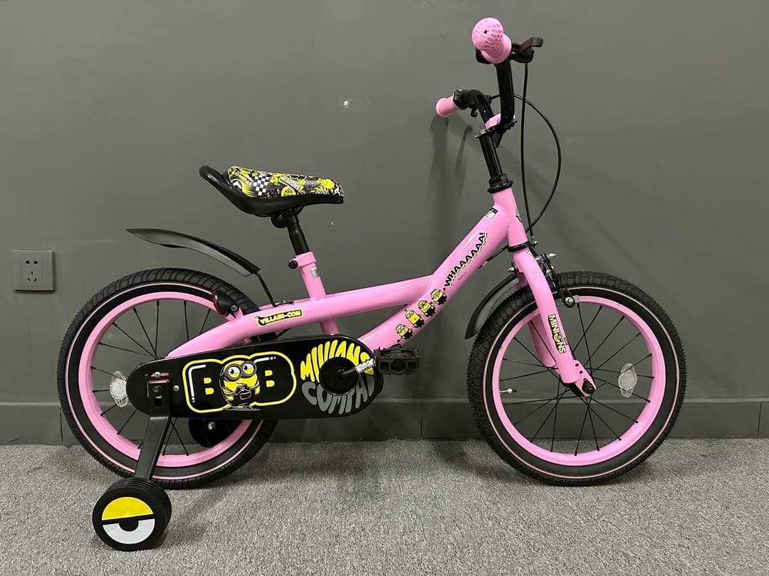 【新品・未使用】ミニオンズ 子供用自転車 16インチ 補助輪付き 正規デザイン