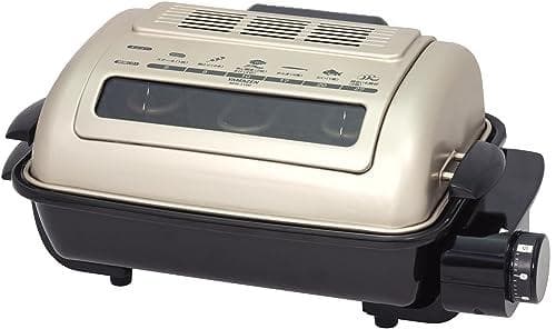 A[山善] ワイドグリル フィッシュロースター 魚焼きグリル ゴールド NFR-