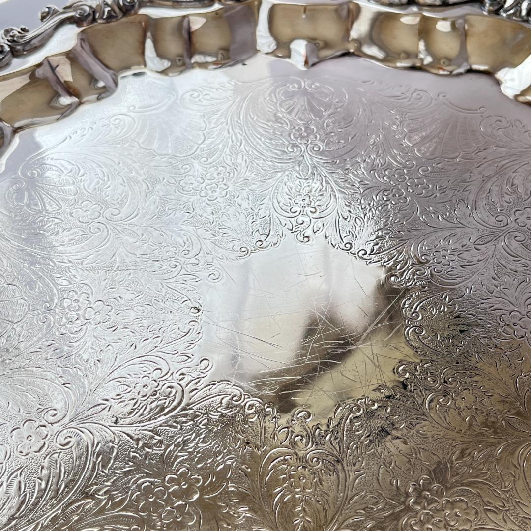 【SHERIDAN】 チッペンデールのサルヴァ フット付 43cm 大型