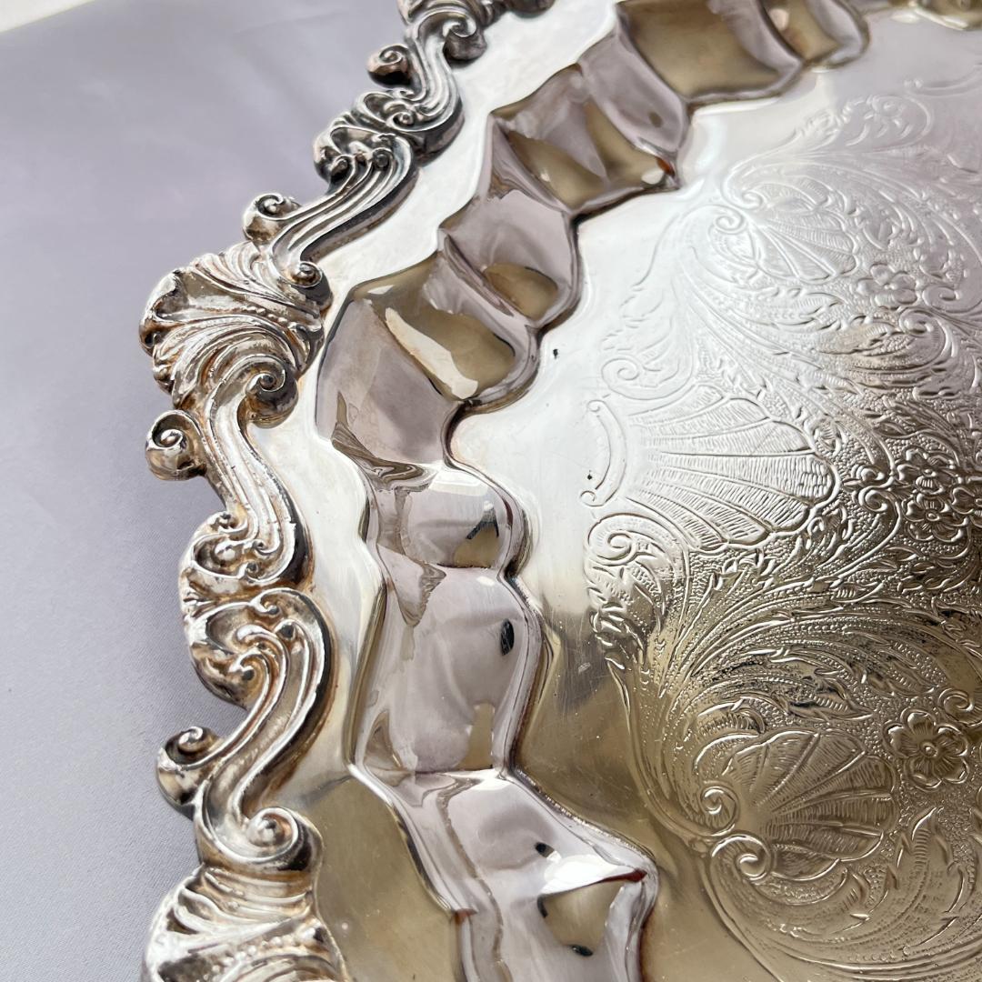 【SHERIDAN】 チッペンデールのサルヴァ フット付 43cm 大型