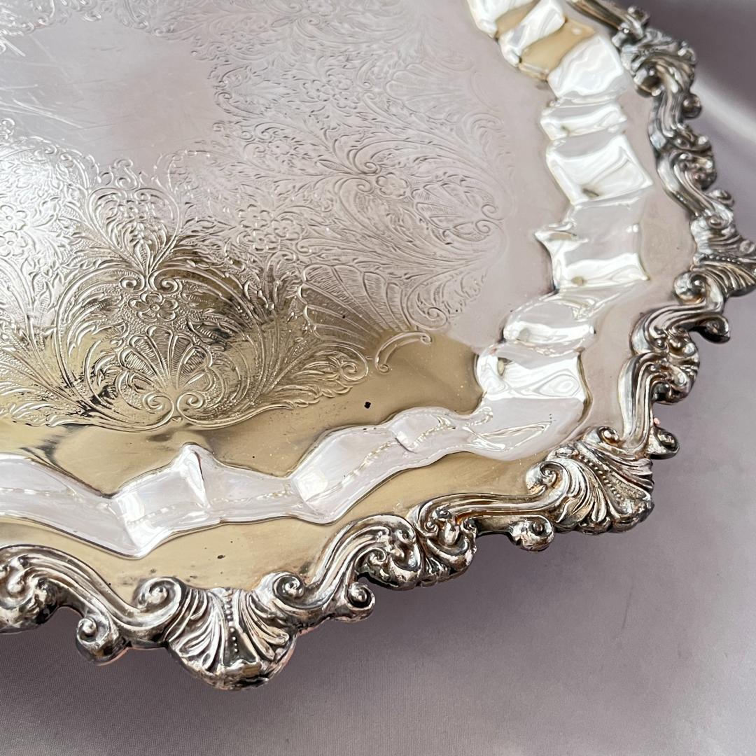 【SHERIDAN】 チッペンデールのサルヴァ フット付 43cm 大型