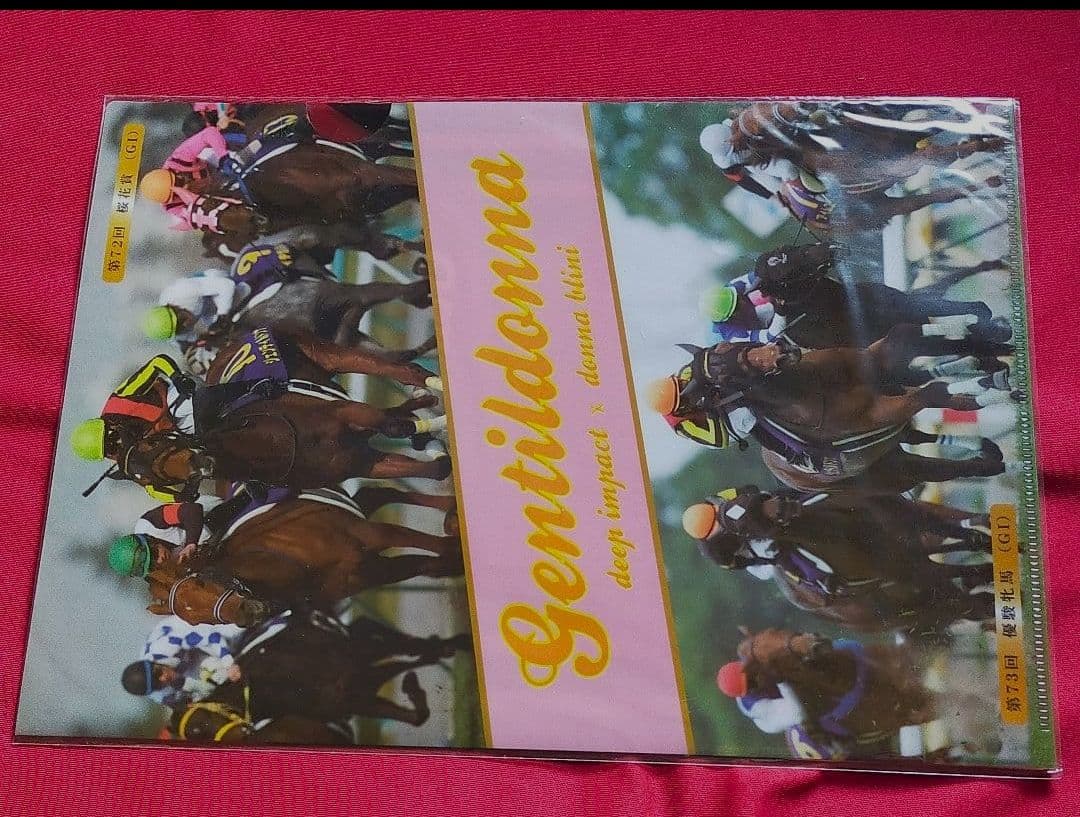◆　競馬　JRA　◆　ジェンティルドンナ　◆ゴルフマーカー　ストラップ　ファイル