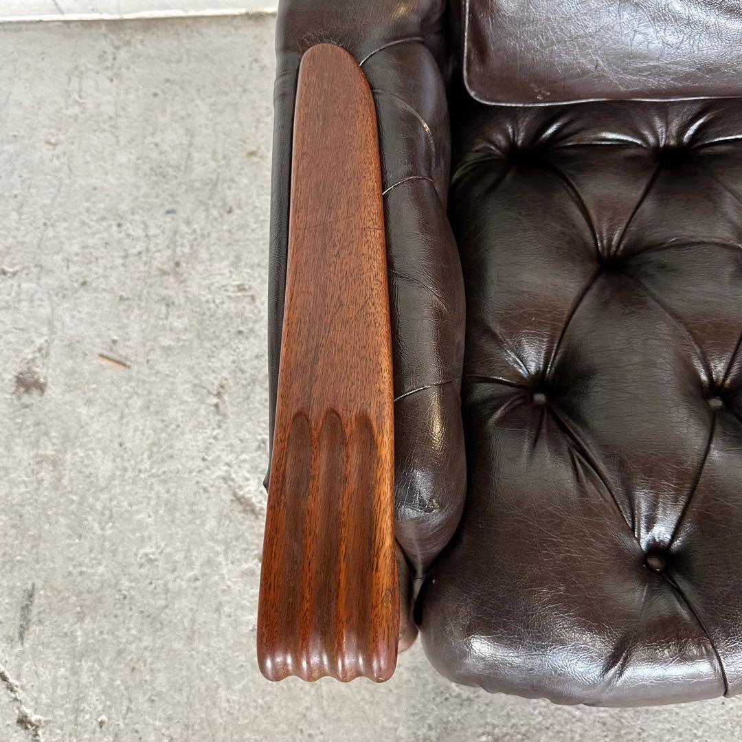 マルニ木工 ベルサイユ 本革シングルソファ Mスムース