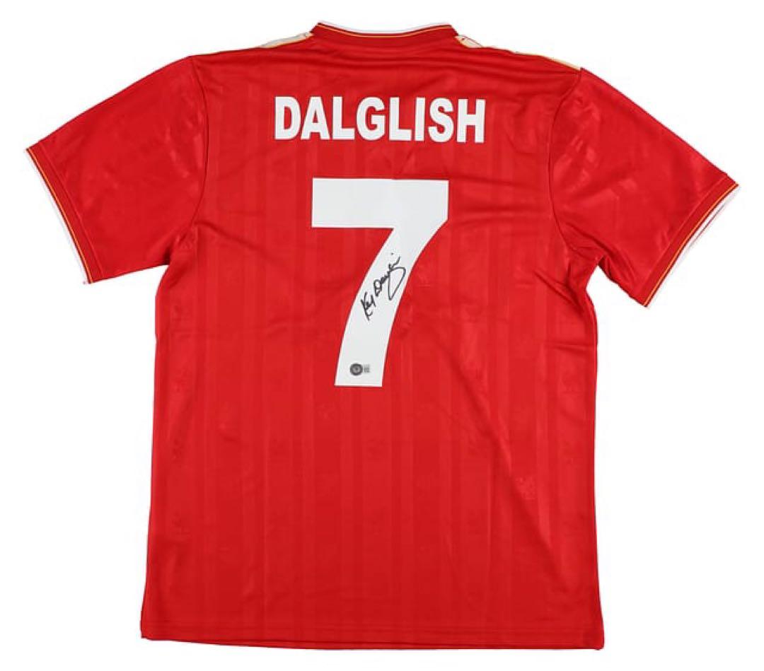 リバプール ダルグリッシュ サイン入り ユニフォーム ベケット鑑定済