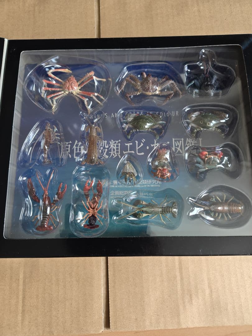 原色甲殻類エビ・カニ図鑑I　コンプリート専用ケース、ミニブック付き