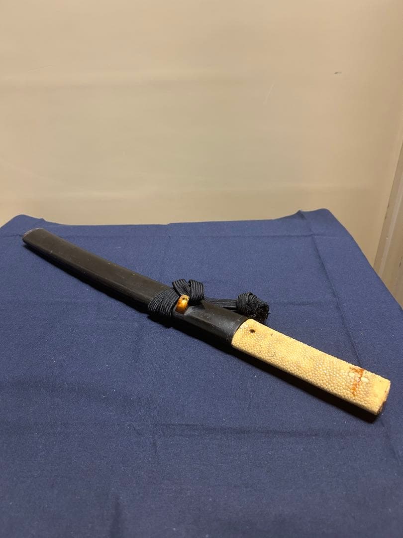 【模造刀】短刀 木製 鮫柄 小刀 拵え