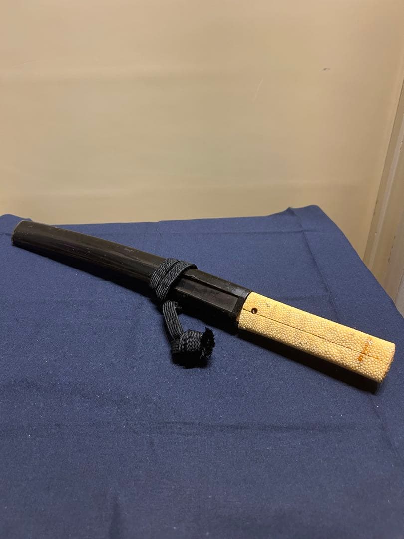 【模造刀】短刀 木製 鮫柄 小刀 拵え