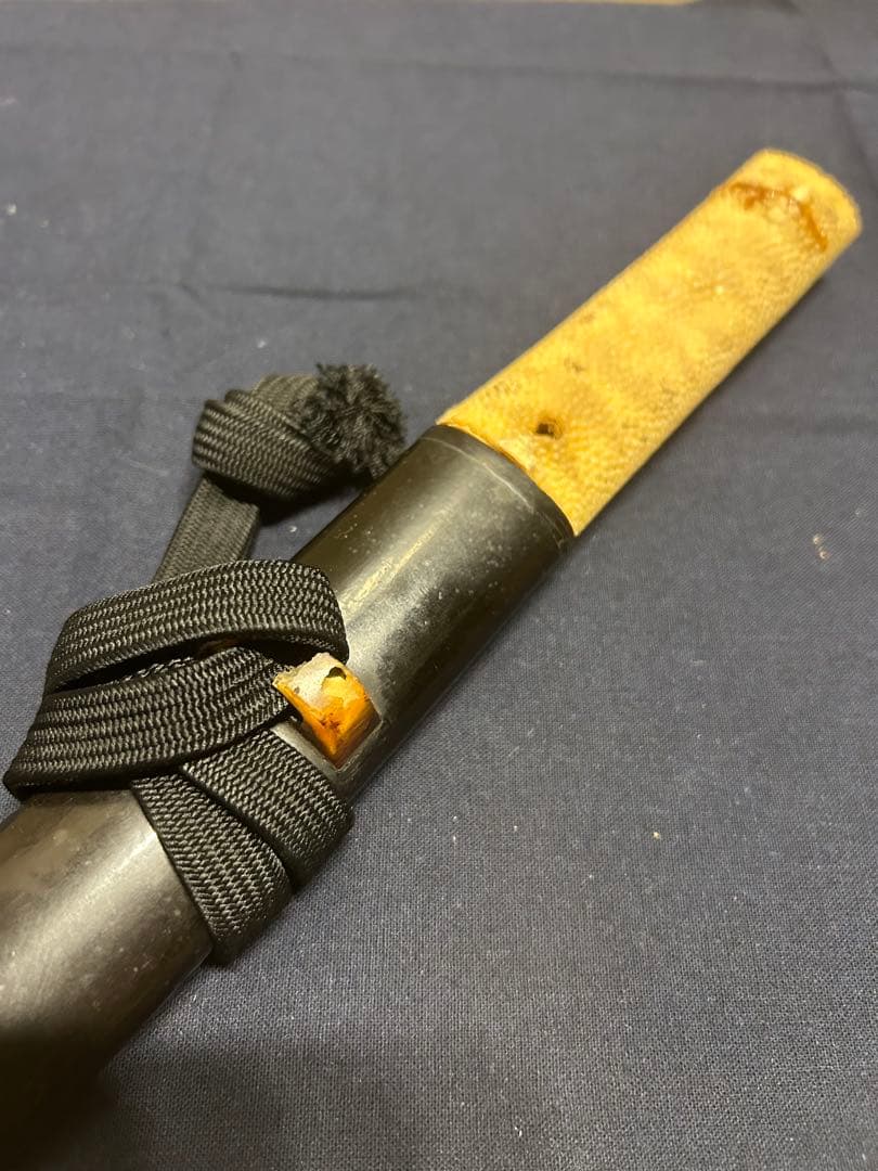 【模造刀】短刀 木製 鮫柄 小刀 拵え