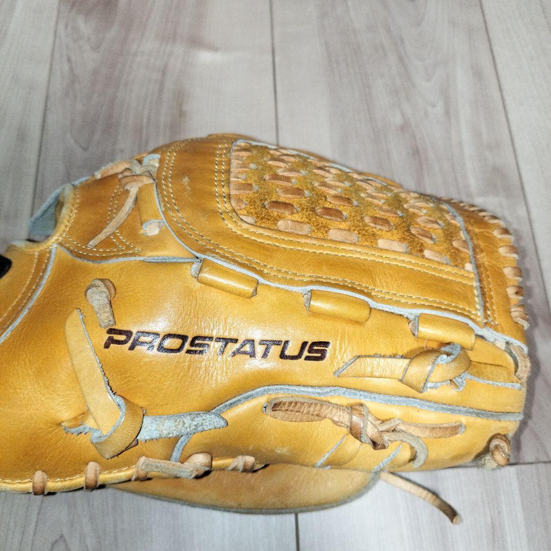 ZETT PROSTATUS 軟式グローブ イエロー　ピッチャー用