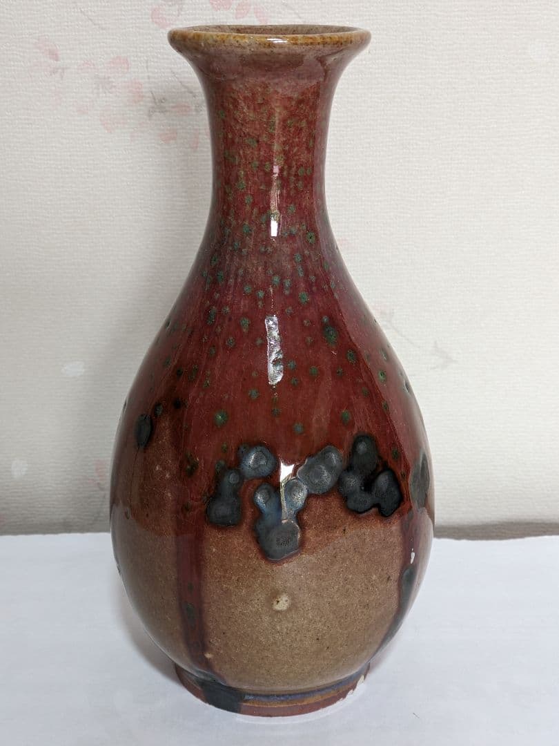 ♦中国 辰砂 銅紅釉 桃花紅瓶 花瓶 古玩 コレクション 骨董品 アンティーク