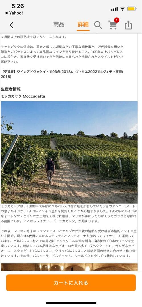 モッカガッタ バルバレスコ ブリック バリン 2018 　PP93