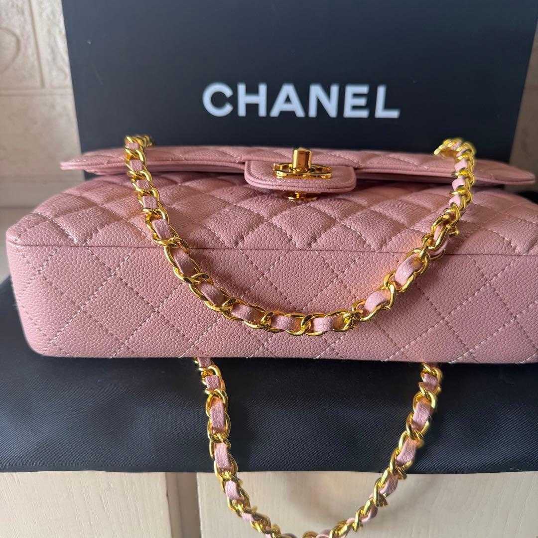 ピンク キルティング ショルダーバッグ