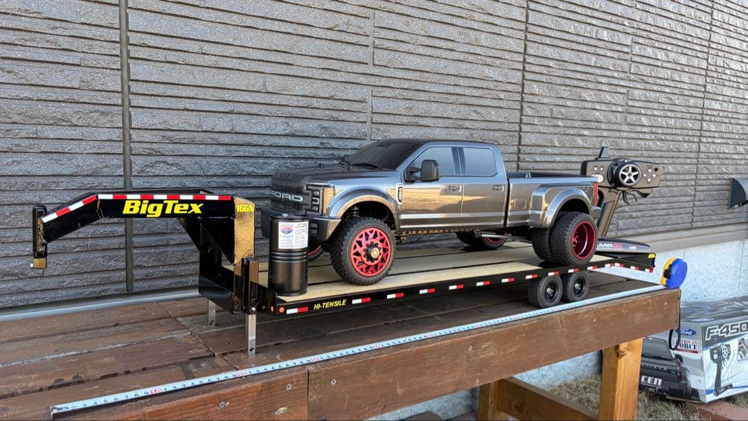 CEN F450 と　車載 トレーラー　（トラクサス scx10 rc4wd