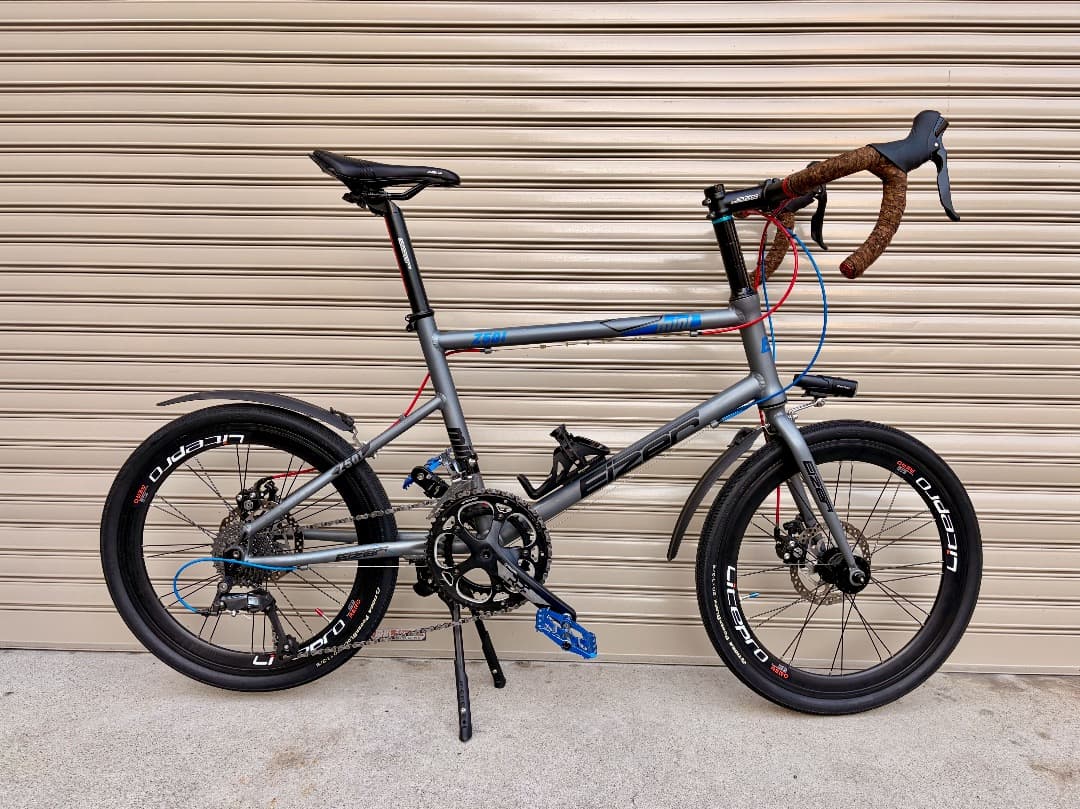 ミニベロ Eizer Z501カスタム ミニベロロード ブルーグレー 中古