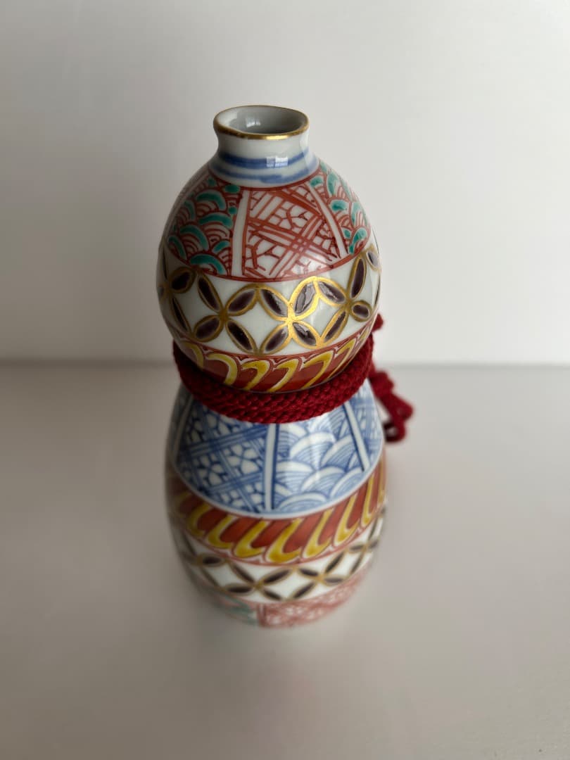 九谷焼 小紋花生 (長谷川紀代)