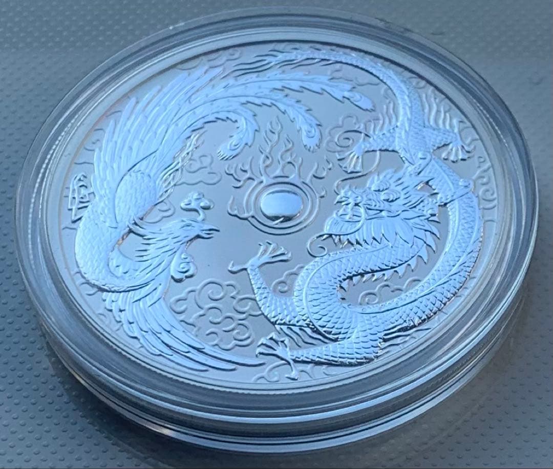 コレクション 2017 1 oz Silver Dragon & Phoenix BU