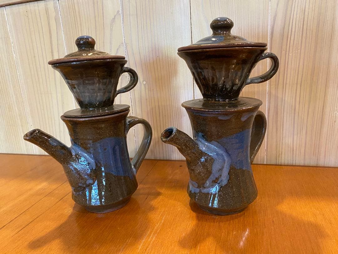 沖縄 読谷やちむん　コーヒーポット　ティーポット陶器製ティーポット