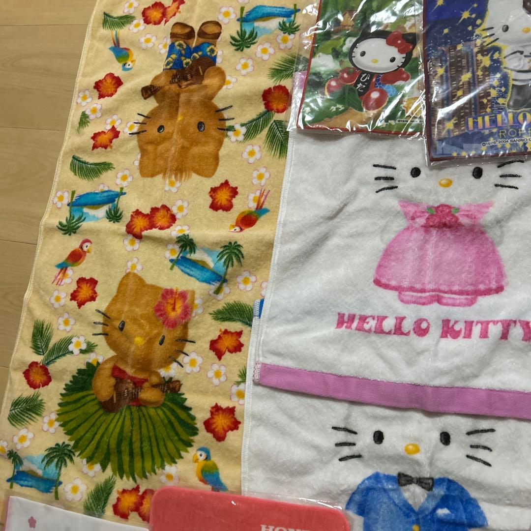 キティ　日焼け　ハワイ　ご当地　六本木　ハンカチ　ウェディング　タオル　未開封