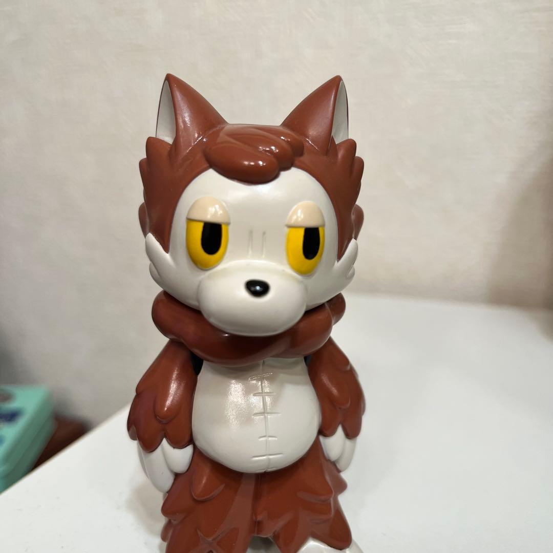 あらいきりこ　おおかみくん　ソフビ　ブラウン　茶色　フィギュア