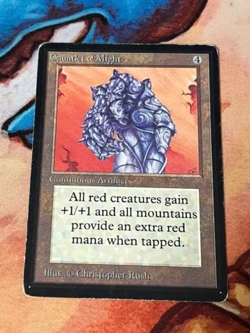 半引退品[美品]MTG Gauntlet of Might Beta