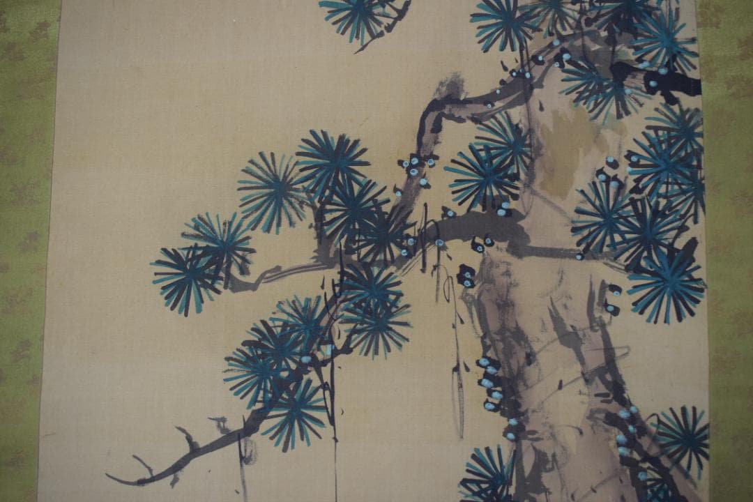 【模写】谷文晁/鹿寿老人図/寿老図/掛軸☆宝船☆Z-14　JM