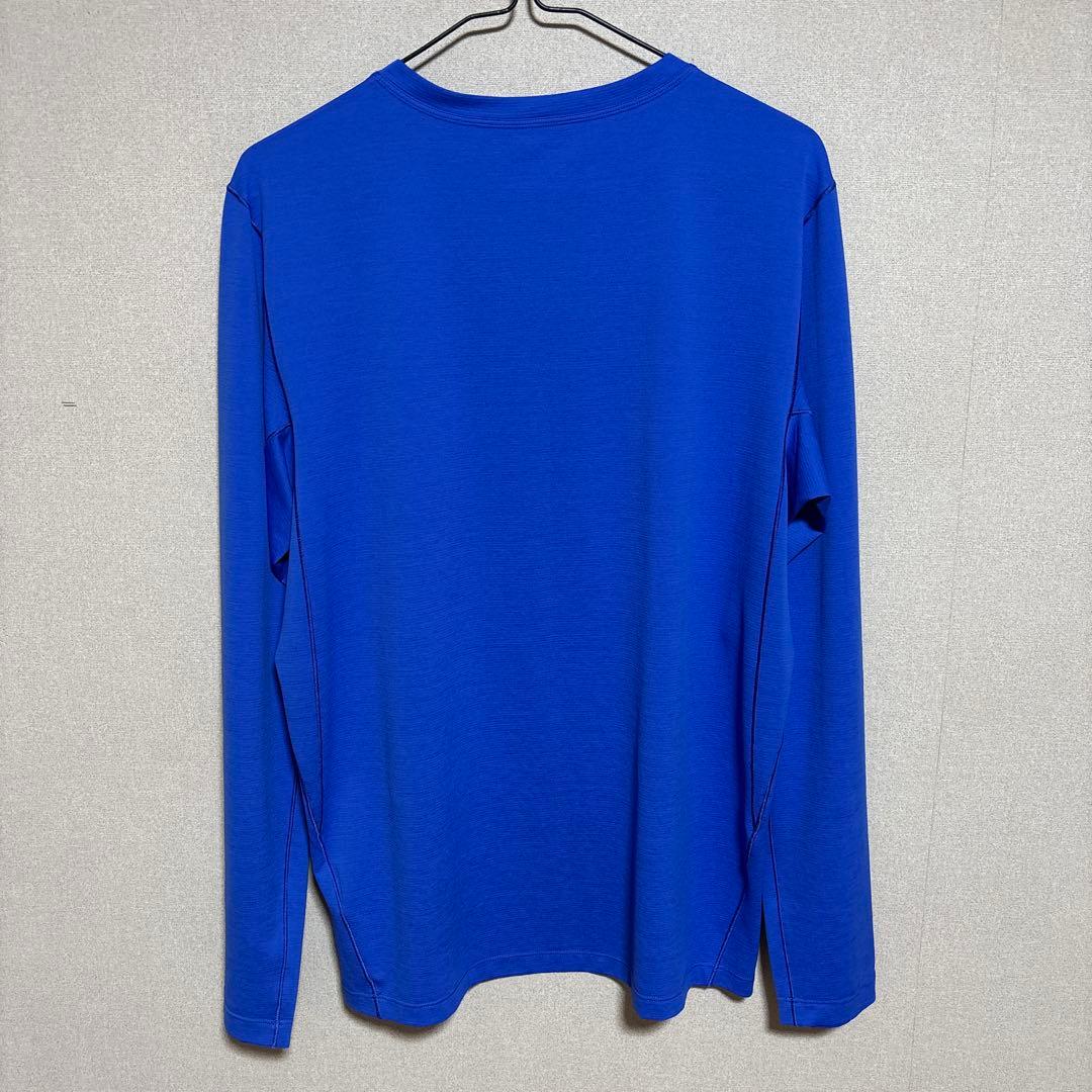 美品 ARC'TERYX ブルー 長袖 Tシャツ ロンT