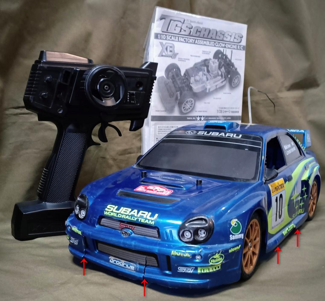 1/10 エンジンRCカー インプレッサ / 簡易清掃 / おまけ付き