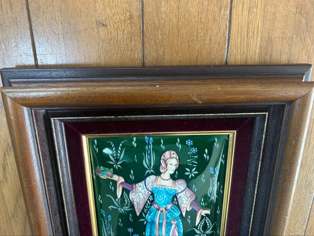 Chantal de Burguet エナメル画 女性像