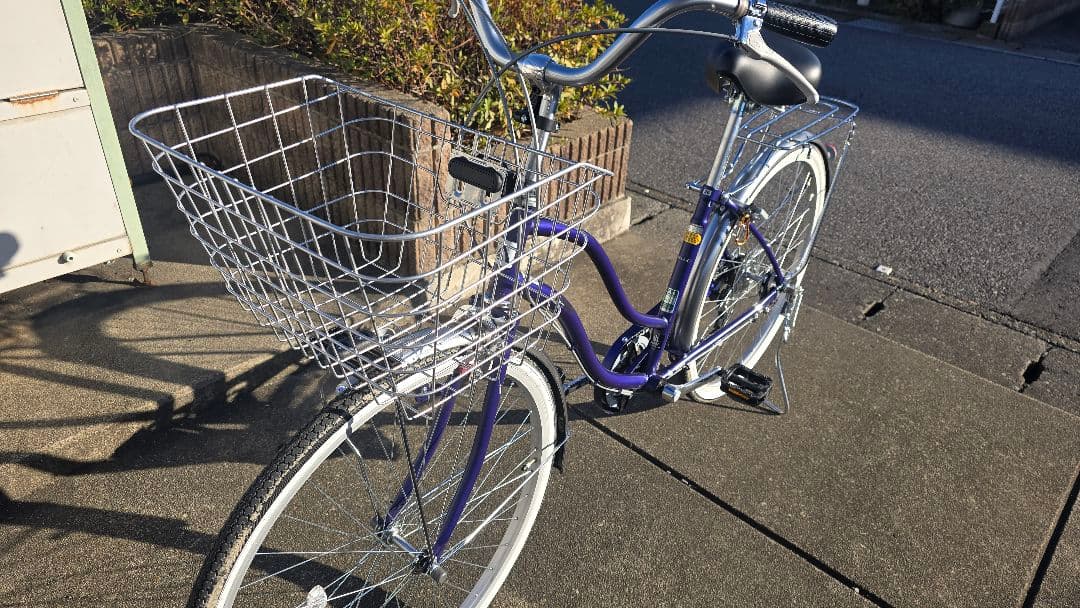 asahi シティサイクル パープル 26インチ