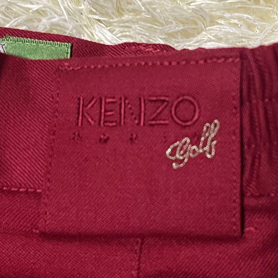 ✨新品 未使用✨ KENZO GOLF パンツ スラックス ワインレッド S