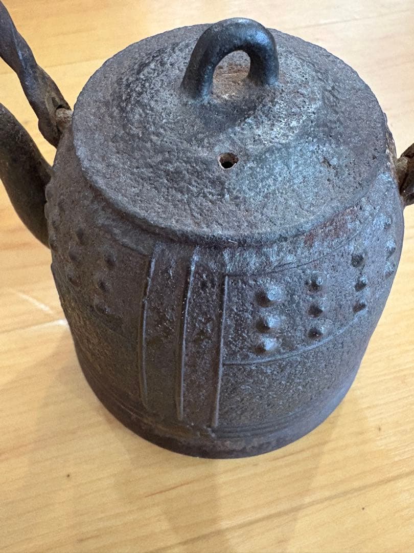 南部盛岡　佐々木 一点もの鉄瓶 鉄製 アンティーク 古美術　インテリア　鉄瓶