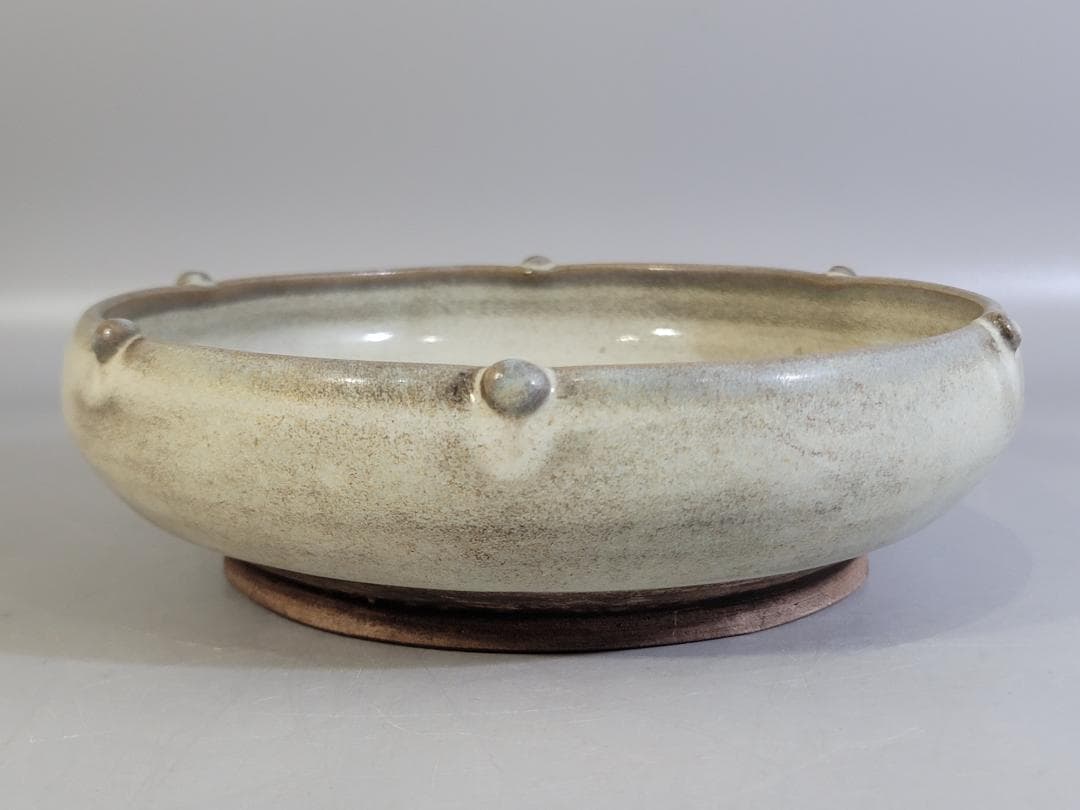 青灰釉 鼓钉水洗